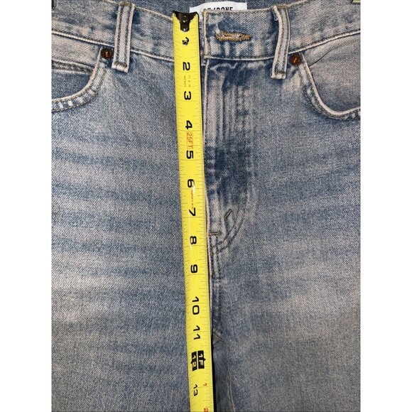 RE/DONE Flare Jeans Womens Size 27 Tinted Blush 147-3W7FPT 100% Cotton - Picture 8 of 11